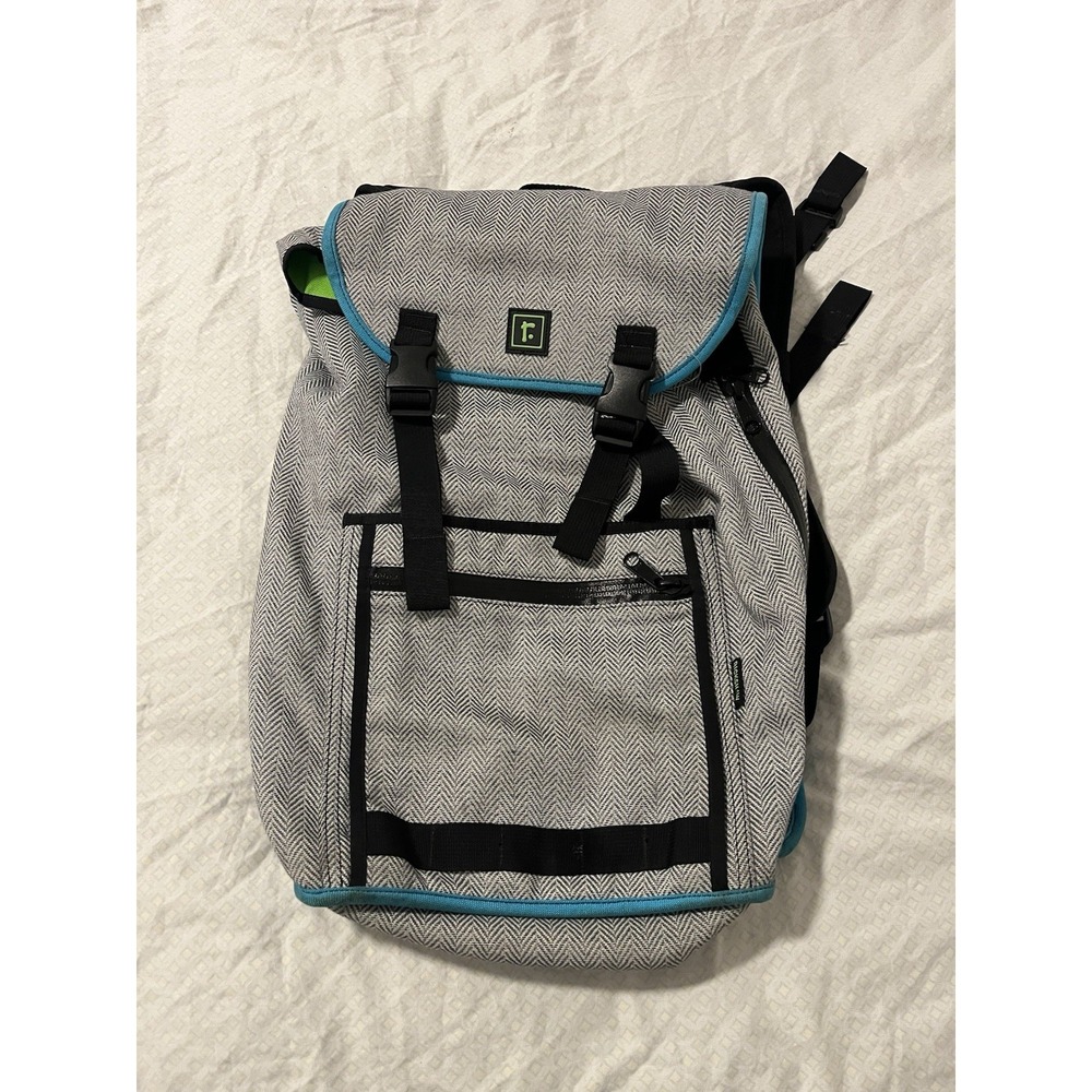 Rickshaw Bagworks Sutro Backpack Gray Green Unisex Made in USA